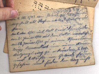 Bau Pionier Bataillon 141, Verleihungsurkunden eines Angehörigen zur "Medaille Winterschlacht im Osten" und " Kriegsverdienstkreuz 2. Klasse mit Schwertern"