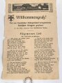 Konvolut eines aus französischer Kriegsgefangenschaft heimkehrenden. Rückführung über die Schweiz, Begrüßungsfeier in Konstanz 1920