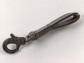 Aufschiebeschlaufe mit schwerem Karabinerhaken.  Alter und Herkunft unbekannt.