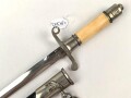 Polen, Dolch für Angehörige der Luftwaffe, Modell 1954. Guter Gesamtzustand, Samt zwei Schießauszeichnungen, die an Gehänge befestigt sind
