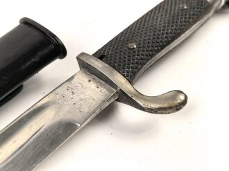 Seitengewehr KS98 Reichswehr oder frühe Wehrmacht. Wuchtiges Stück, die Scheide alt überlackiert
