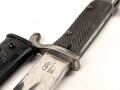 Seitengewehr KS98 Reichswehr oder frühe Wehrmacht. Wuchtiges Stück, die Scheide alt überlackiert