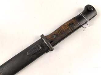 Seitengewehr M84/98 für k98 der Wehrmacht. Getragenes Stück