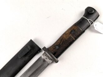 Seitengewehr M84/98 für k98 der Wehrmacht. Getragenes Stück