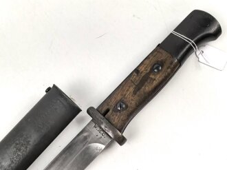 Seitengewehr M84/98 für k98 der Wehrmacht. Getragenes Stück