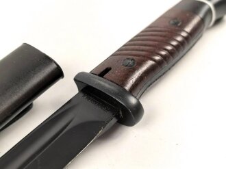 Seitengewehr M84/98 für k98 der Wehrmacht. Getragenes Stück, wohl Nachbrüniert