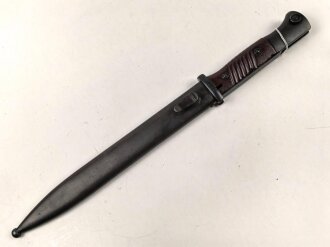 Seitengewehr M84/98 für k98 der Wehrmacht. Getragenes Stück, wohl Nachbrüniert