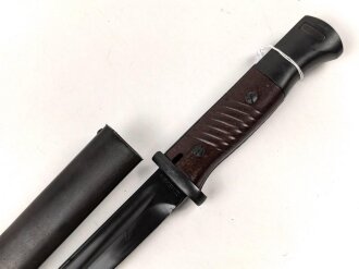 Seitengewehr M84/98 für k98 der Wehrmacht. Getragenes Stück, wohl Nachbrüniert