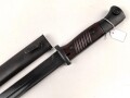 Seitengewehr M84/98 für k98 der Wehrmacht. Getragenes Stück, wohl Nachbrüniert
