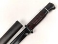Seitengewehr M84/98 für k98 der Wehrmacht. Getragenes Stück, wohl Nachbrüniert