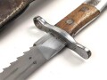 Schweiz, Seitengewehr Modell 1914 mit Sägerücken im Koppelschuh. Guter Gesamtzustand