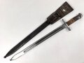 Schweiz, Seitengewehr Modell 1914 mit Sägerücken im Koppelschuh. Guter Gesamtzustand