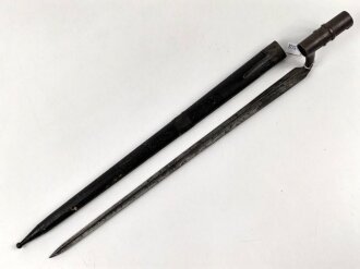 Österreich, Tüllenbajonett für Lorenzgewehr Modell 1854. Sperring fehlt
