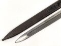 1. Weltkrieg, Seitengewehr 14 mit Stahlblechscheide. Hersteller Bayard