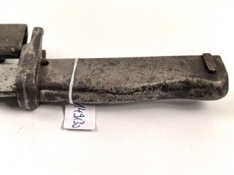 1. Weltkrieg, Ersatz Seitengewehr . Gereinigtes Stück mit resten des Originallack