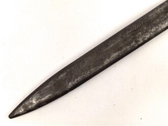 1. Weltkrieg, Ersatz Seitengewehr . Gereinigtes Stück mit resten des Originallack