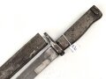 1. Weltkrieg, Ersatz Seitengewehr . Gereinigtes Stück mit resten des Originallack