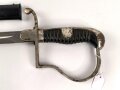 Einheitssäbel frühe Wehrmacht. Die Scheide vermutlich alt überlackiert, saubere Klinge von Robert Klaas Solingen. Ungereinigtes Stück.