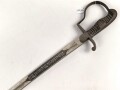 Preußen, Säbel für einen Angehörigen im Feldartillerie Regiment No. 46 . Eigentumstück mit doppelseitiger Klingenätzung, ungereinigtes Stück, die Scheide fehlt