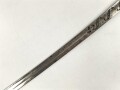 Preußen, Säbel für einen Angehörigen im Feldartillerie Regiment No. 46 . Eigentumstück mit doppelseitiger Klingenätzung, ungereinigtes Stück, die Scheide fehlt