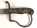 Preußen, Säbel für einen Angehörigen im Feldartillerie Regiment No. 46 . Eigentumstück mit doppelseitiger Klingenätzung, ungereinigtes Stück, die Scheide fehlt