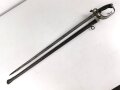 Preußen, Kavalleriedegen KD89. Ungereinigtes Stück mit biedseitiger, schwacher Klingenätzung  von WKC, Klingenlänge 83cm und breite 2,2cm