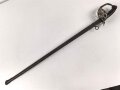 Preußen, Kavalleriedegen KD89. Ungereinigtes Stück mit biedseitiger, schwacher Klingenätzung  von WKC, Klingenlänge 83cm und breite 2,2cm