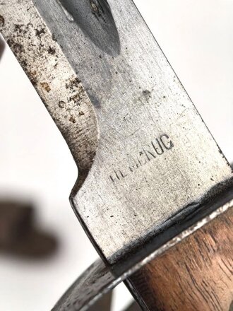 Niederlande, " Klewang" Säbel Modell 1911. Hersteller " Hembrug". Ungereinigtes Stück mit Koppelschuh und dem seltenen Portepee