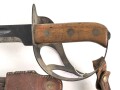 Niederlande, " Klewang" Säbel Modell 1911. Hersteller " Hembrug". Ungereinigtes Stück mit Koppelschuh und dem seltenen Portepee