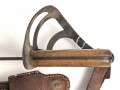 Niederlande, " Klewang" Säbel Modell 1911. Hersteller " Hembrug". Ungereinigtes Stück mit Koppelschuh und dem seltenen Portepee