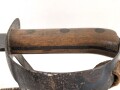 Niederlande, " Klewang" Säbel Modell 1911. Hersteller " Hembrug". Ungereinigtes Stück mit Koppelschuh und dem seltenen Portepee
