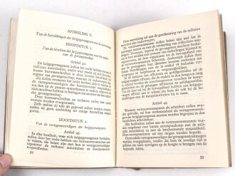 Niederlande, " Oorlogszakboekje" eines Angehörigen im "20E Regimente Infanterie" datiert 1929. Dazu die Erkennungsmarke mit gleichem Namen