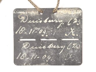 Niederlande, " Oorlogszakboekje" eines Angehörigen im "20E Regimente Infanterie" datiert 1929. Dazu die Erkennungsmarke mit gleichem Namen
