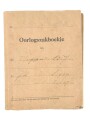 Niederlande, " Oorlogszakboekje" eines Angehörigen im "20E Regimente Infanterie" datiert 1929. Dazu die Erkennungsmarke mit gleichem Namen