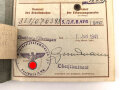 Wehrpaß Heer, eingestellt 22. Mai 1942 bei  Infanterie Ersatz. Btl. 470