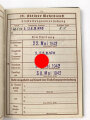 Wehrpaß Heer, eingestellt 22. Mai 1942 bei  Infanterie Ersatz. Btl. 470