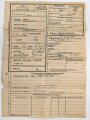 Wehrpaß Heer, eingestellt am 27.7.44 bei Stamm Schwadron Fahr Ers. und Ausb. Abteilung 3, Kreis Meserits