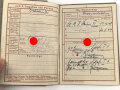 Wehrpaß Heer, eingestellt am 27.7.44 bei Stamm Schwadron Fahr Ers. und Ausb. Abteilung 3, Kreis Meserits