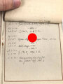 Wehrpaß Heer, Zweitschrift, eingestellt am 4. November 1937 bei Artillerie Regiment 30