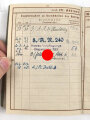 Wehrpaß Heer, Zweitschrift, eingestellt am 4. November 1937 bei Artillerie Regiment 30