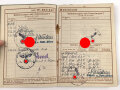 Wehrpaß Heer, Zweitschrift, eingestellt am 4. November 1937 bei Artillerie Regiment 30