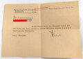 Wehrpaß Luftwaffe, ausgestellt 10.6.1939 bei Küstenmehrzweckstaffel 3 / 508 Dievenow