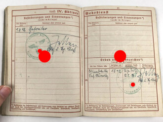 Wehrpaß Heer, eingestellt am 2.9.41 bei Infanterie Ersatz. Batl. 61 München.