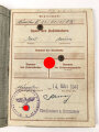 Wehrpaß Heer, eingestellt am 2.9.41 bei Infanterie Ersatz. Batl. 61 München.