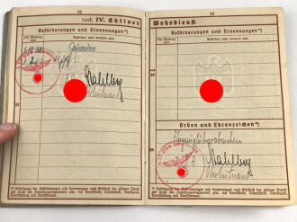 Wehrpaß Luftwaffe, ausgestellt 9.3.1937 bei Flieger Ersatz Abteilung 13