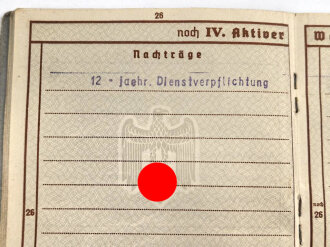 Wehrpaß Luftwaffe, ausgestellt 9.3.1937 bei Flieger Ersatz Abteilung 13