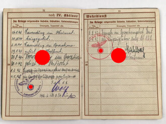 Wehrpaß Luftwaffe, ausgestellt 9.3.1937 bei Flieger Ersatz Abteilung 13