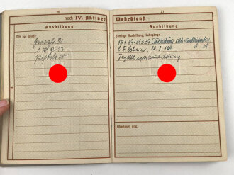 Wehrpaß Luftwaffe, ausgestellt 9.3.1937 bei Flieger Ersatz Abteilung 13