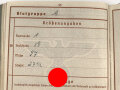 Wehrpaß Heer, eingestellt am 3.5.40 bei Schützen Ersatz Btl. 4 Iserlohn.