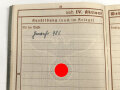 Wehrpaß Heer, eingestellt am 3.5.40 bei Schützen Ersatz Btl. 4 Iserlohn.